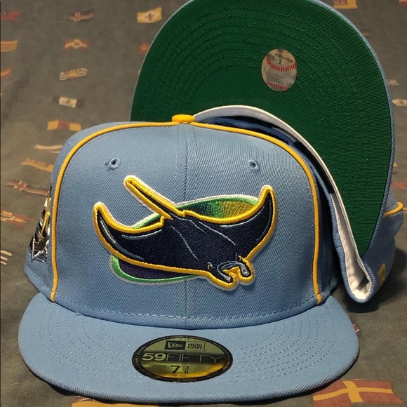 New Era Accessories Lids Hat Drop Powder Blue Piping Collection